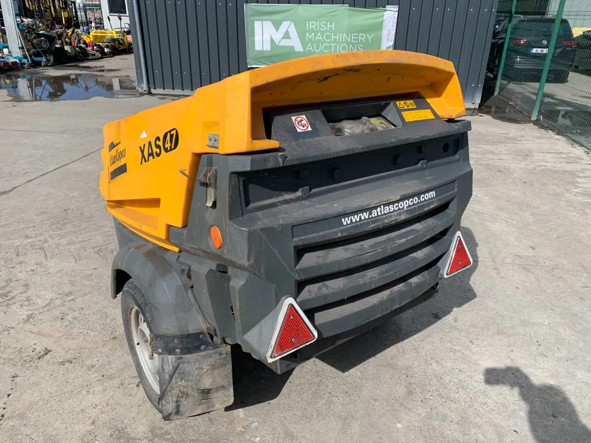 2014 ATLAS COPCO XAS47 AIR COMPREESOR FOR AUCTION - Image 3