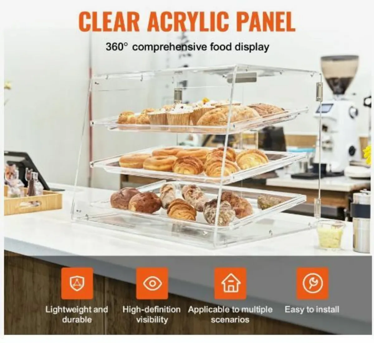 Pastry Display Case, 3-Tier Commercial - Image 2