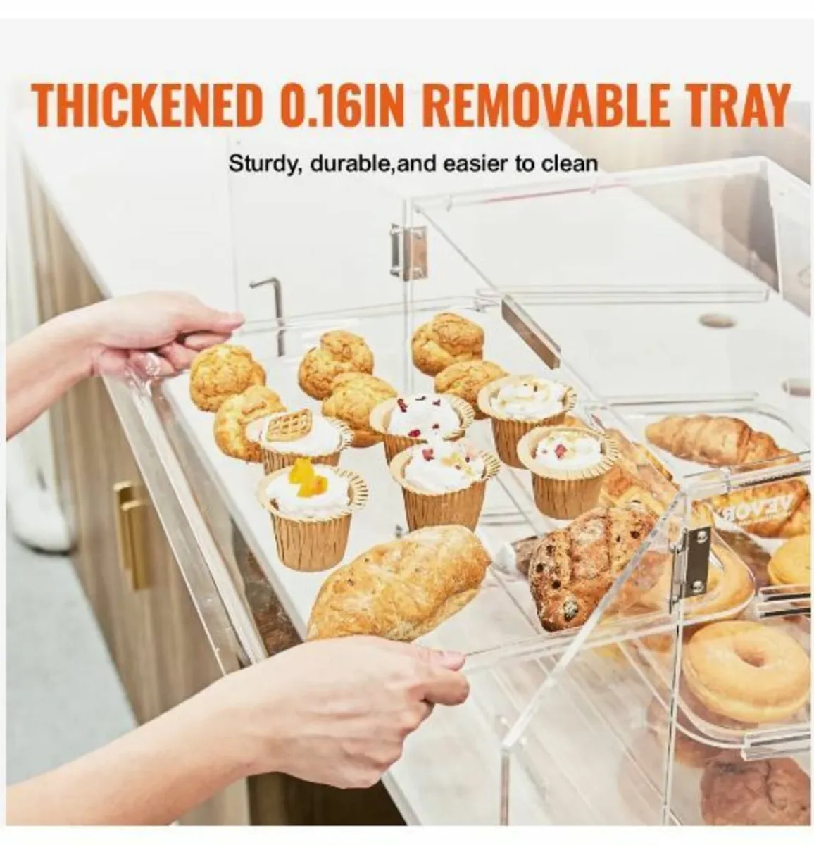 Pastry Display Case, 3-Tier Commercial - Image 3