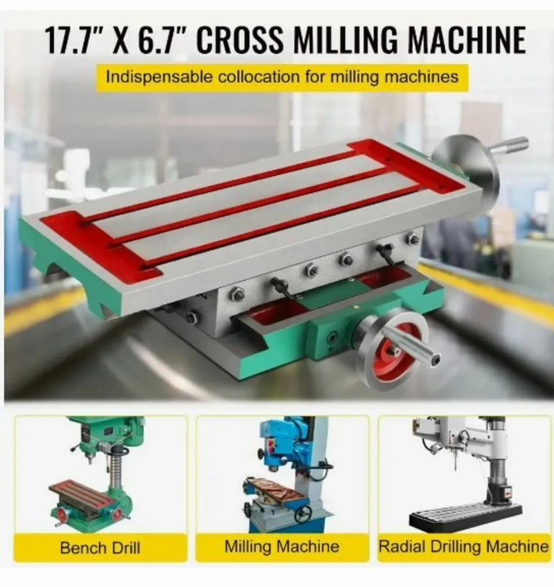 Milling Table 17.7×6.7Inch Compound - Image 3