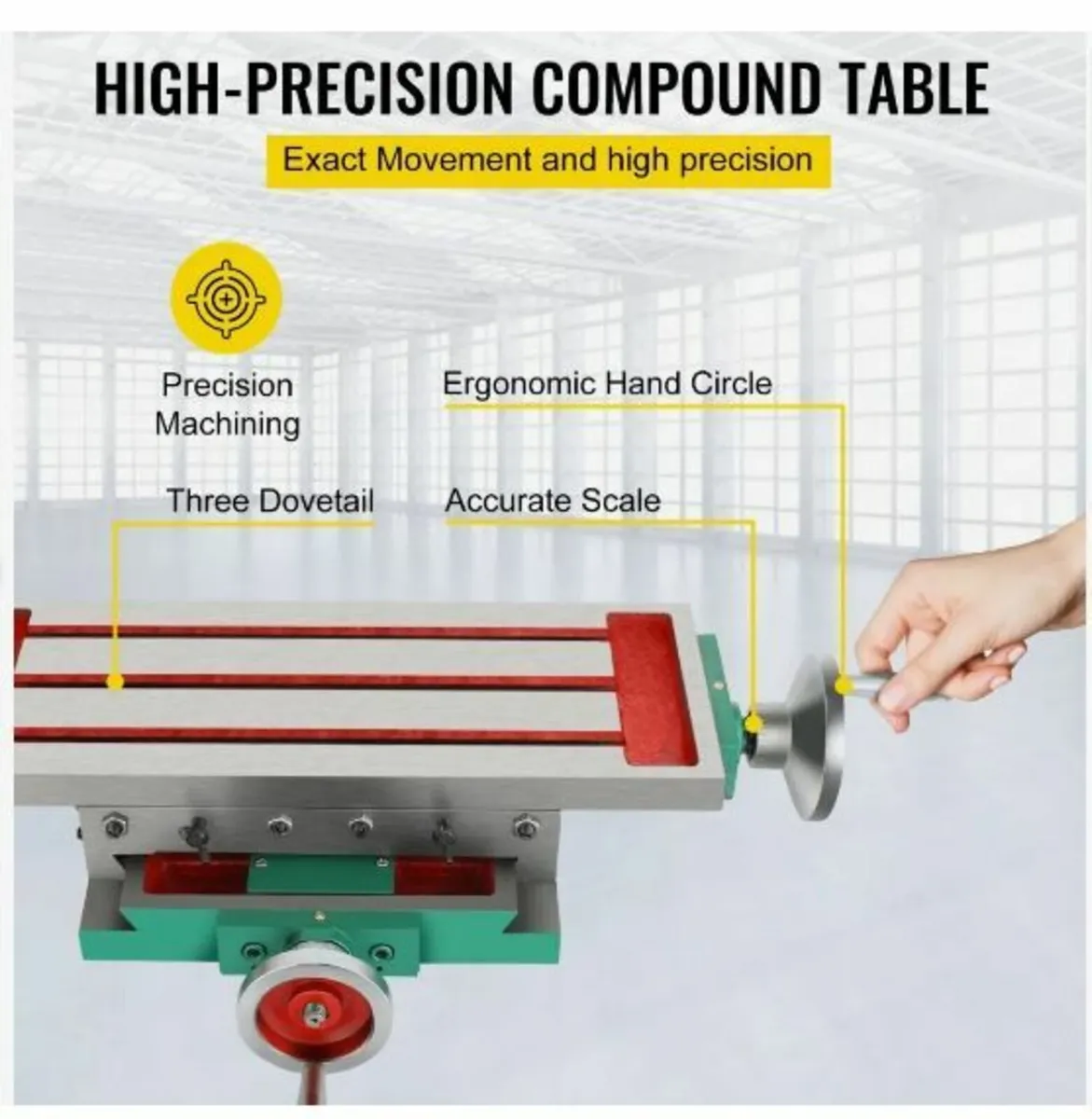 Milling Table 17.7×6.7Inch Compound - Image 4