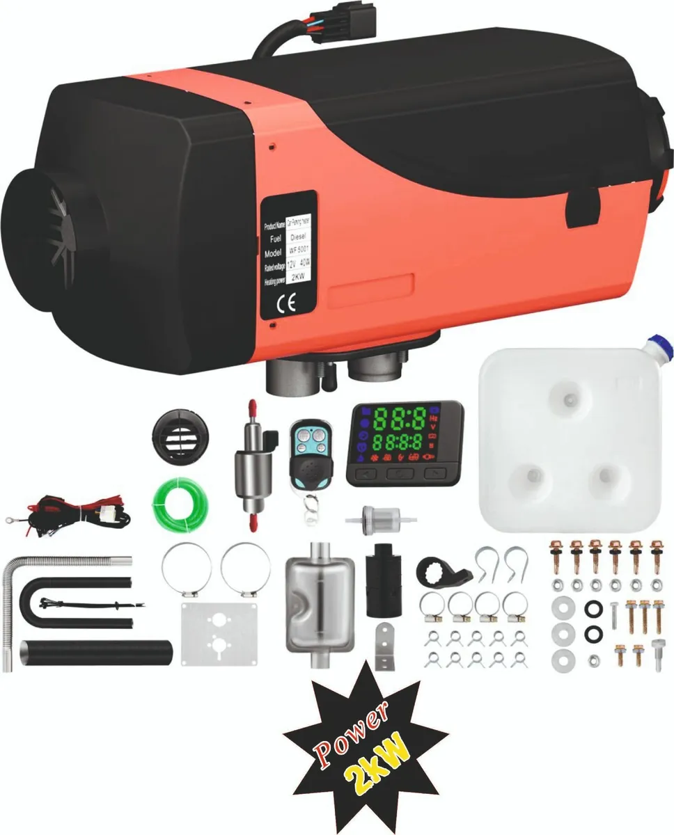 2/3/5KW 12V Diesel Air Heater LCD & Remote Control - Image 3