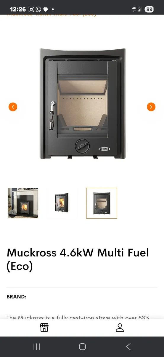 HENLEY MUCKROSS INSERT STOVE - Image 3