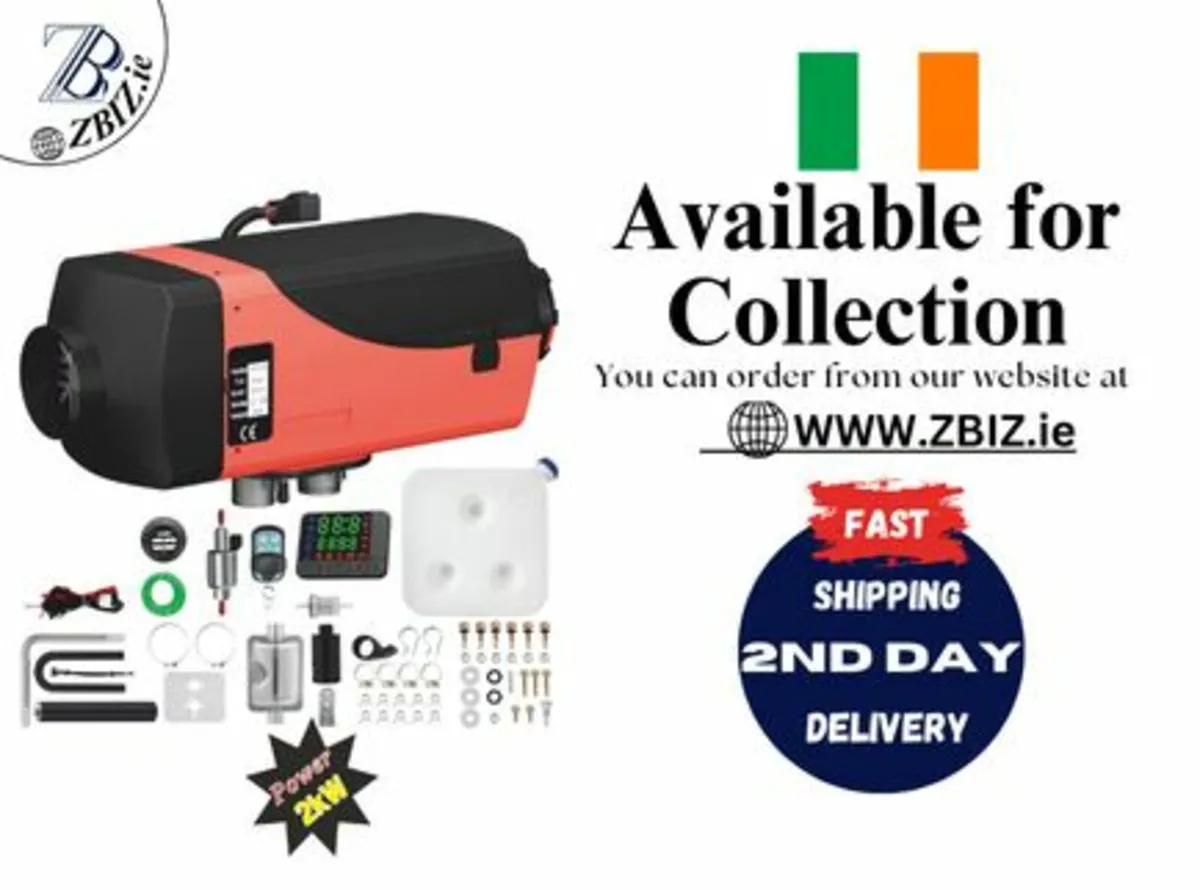 2/3/5KW 12V Diesel Air Heater LCD & Remote Control - Image 1