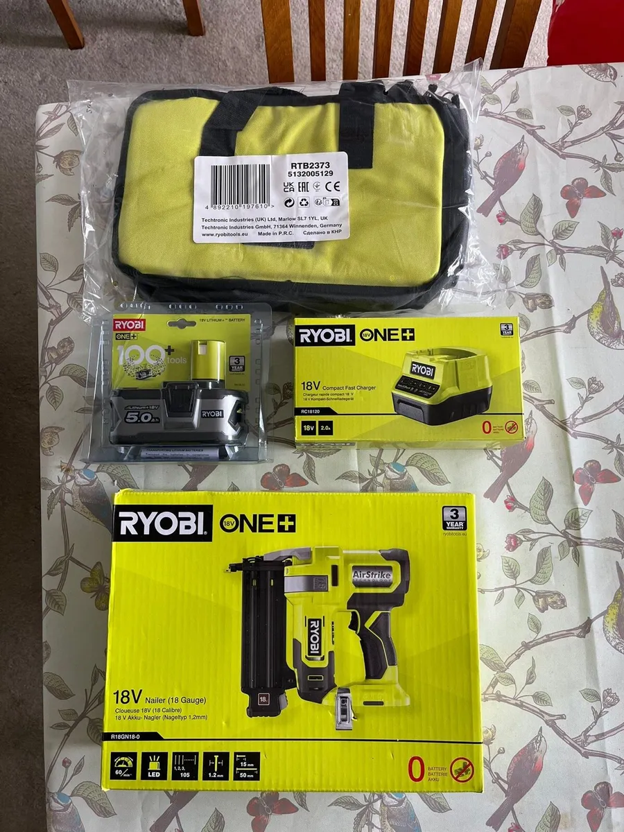 RYOBI ONE + 18V Nailer - Image 1