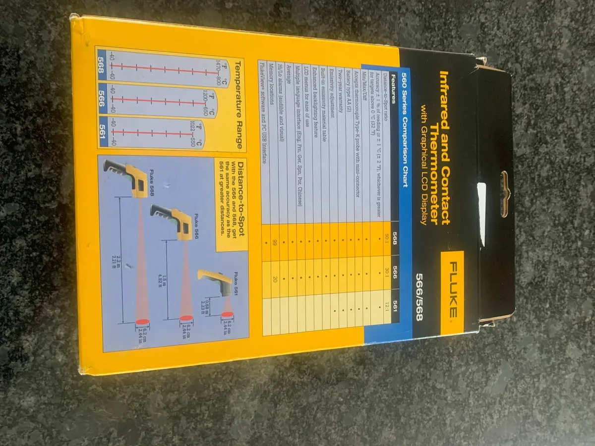Fluke Digital infrared and Contact Thermometer - Image 2