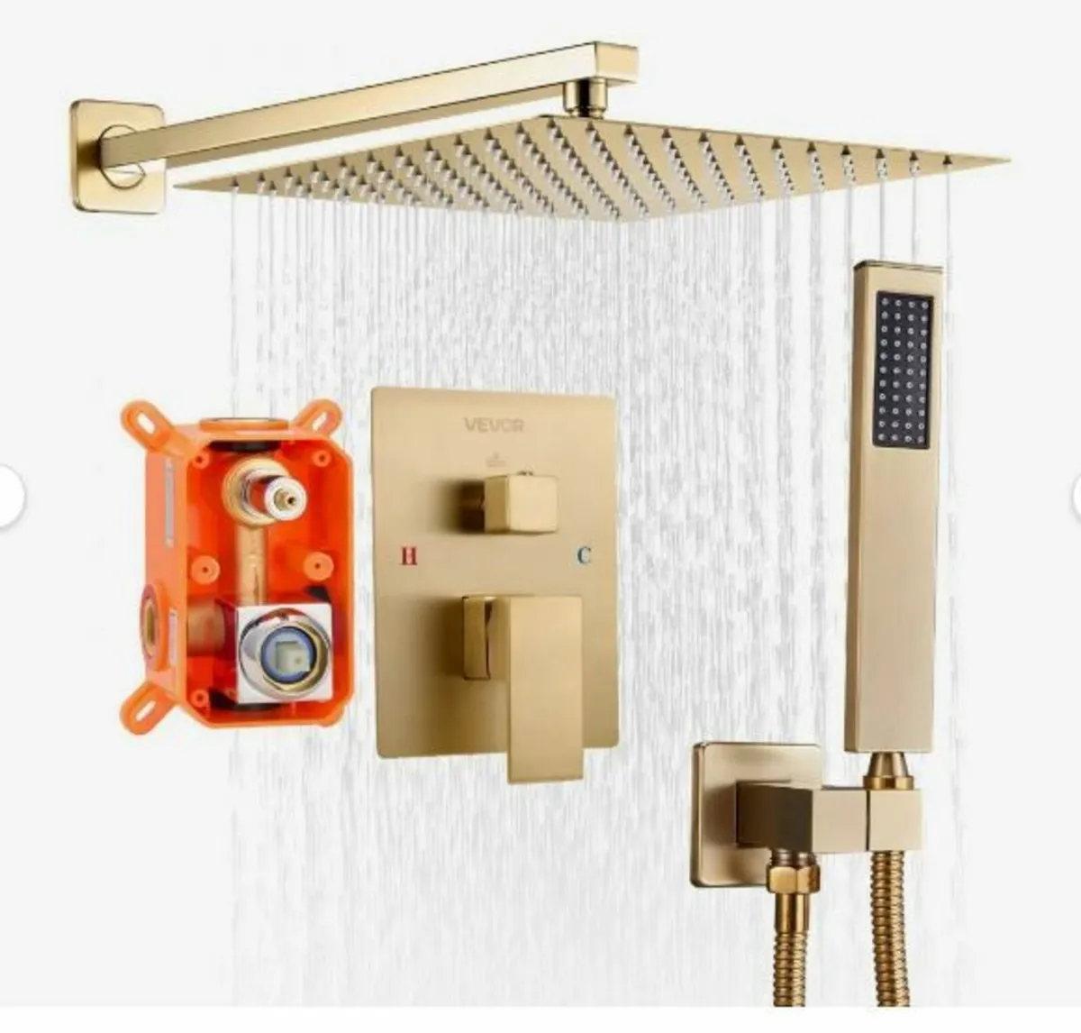 Shower Faucet Set, Rainfall Bathroom - Image 1