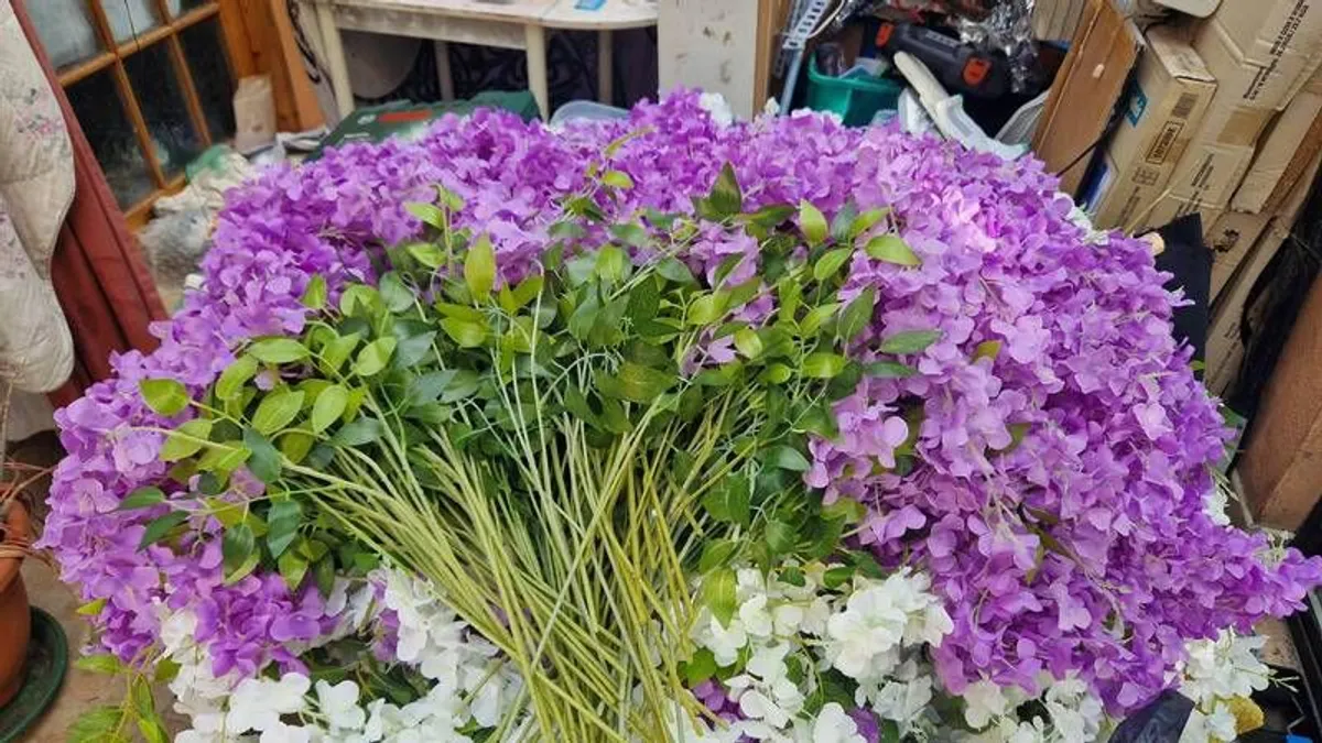 Artificial Wisteria - Fake Flowers For Decoration (per 24) - Image 2