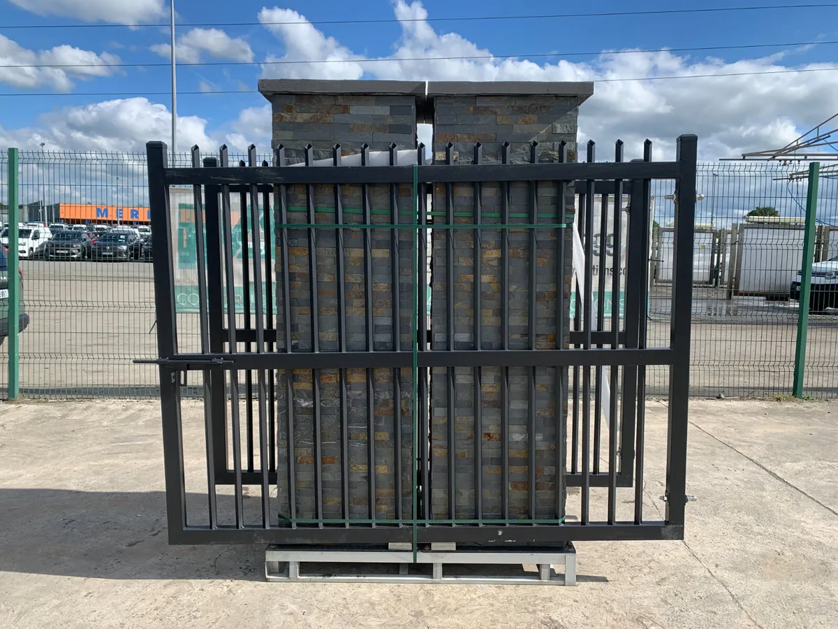 NEW 17FT IRON GATES & PILLARS FOR AUCTION - NAAS - Image 1