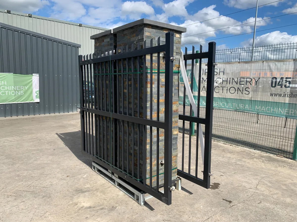 NEW 17FT IRON GATES & PILLARS FOR AUCTION - NAAS - Image 2
