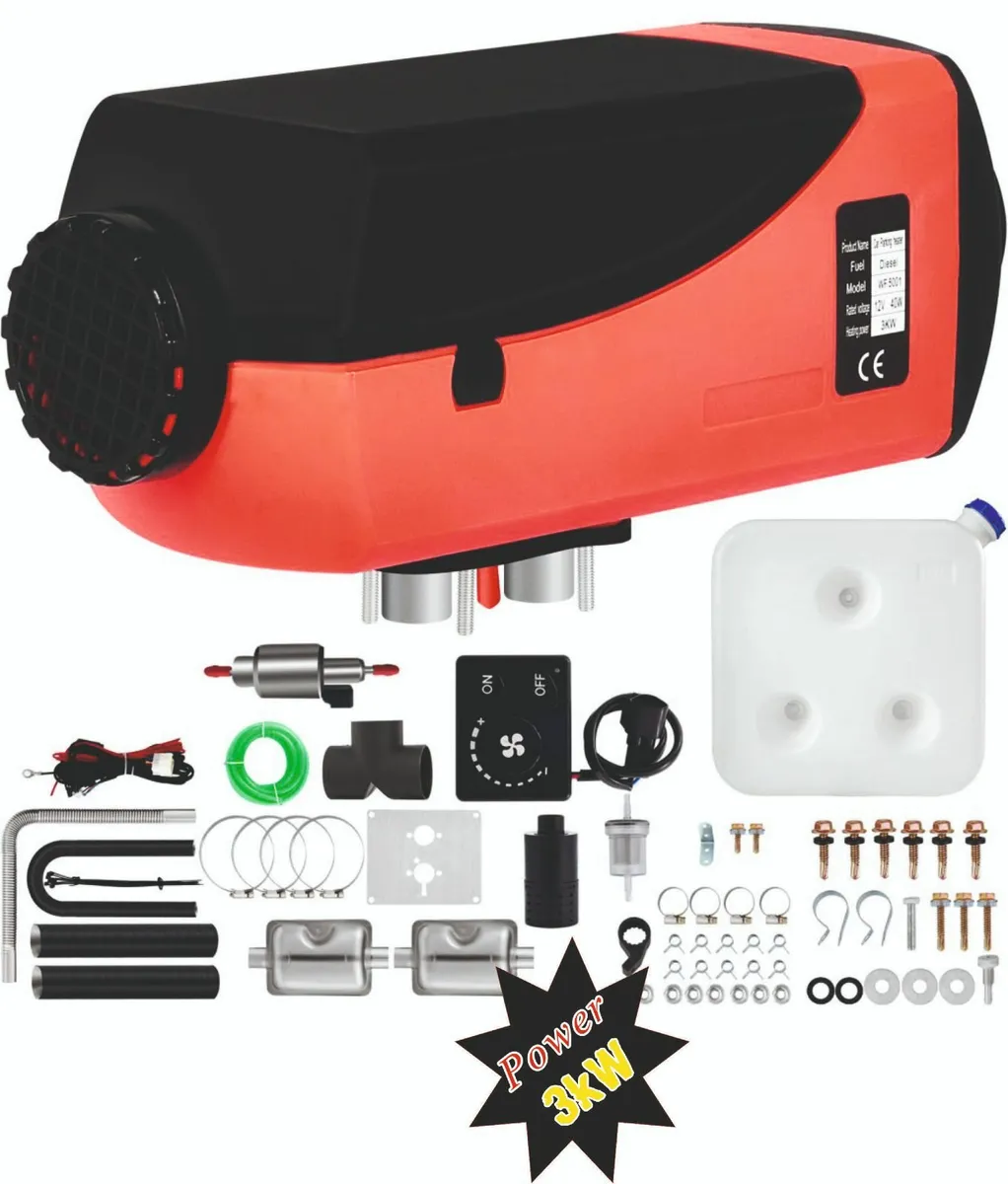 3/5 KW Diesel Air Heater 12V – LCD & Remote - Image 2