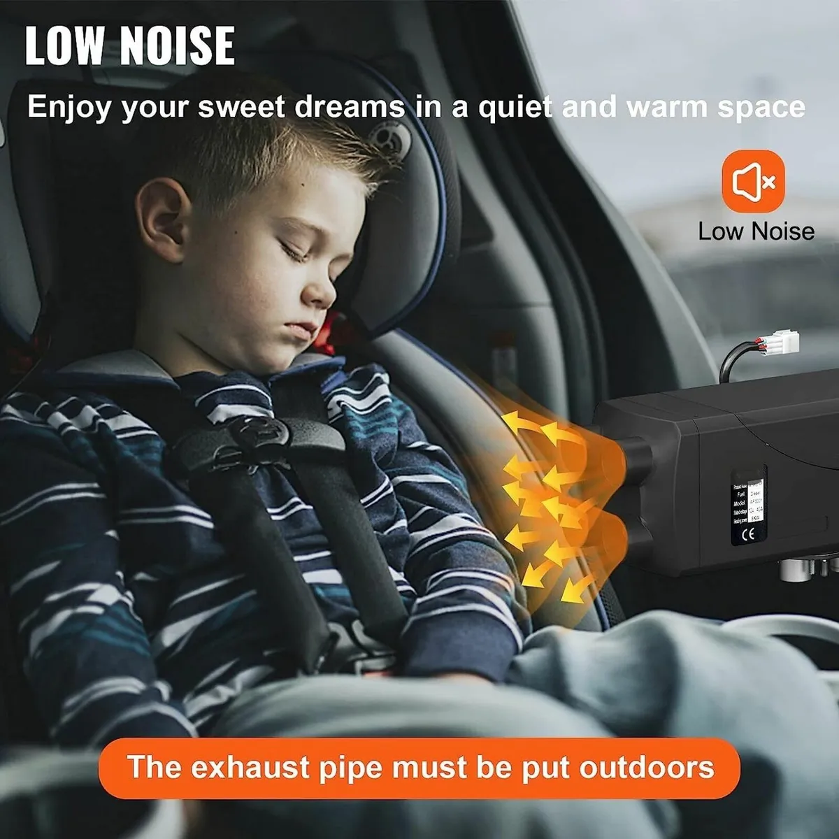 3/5 KW Diesel Air Heater 12V – LCD & Remote - Image 4