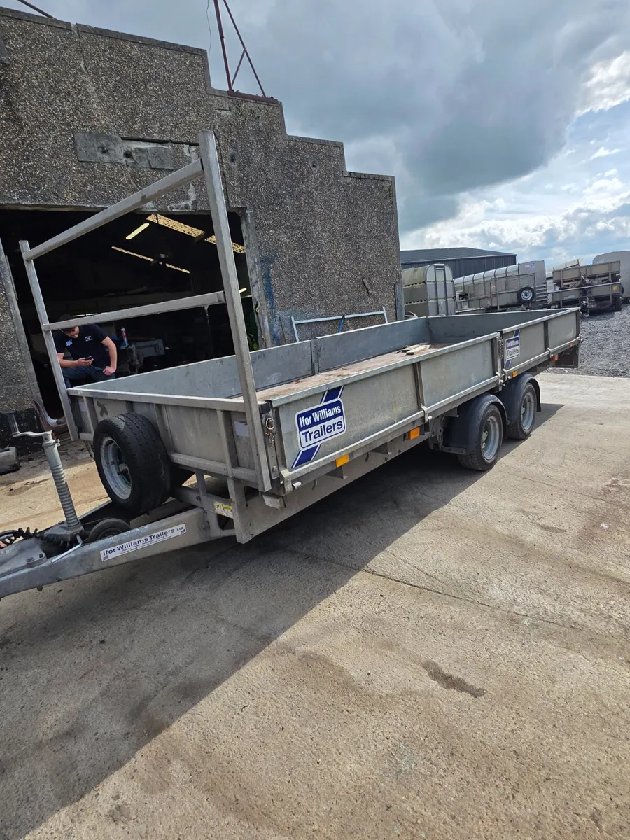 Ifor Williams 16ft dropside trailer - Image 1