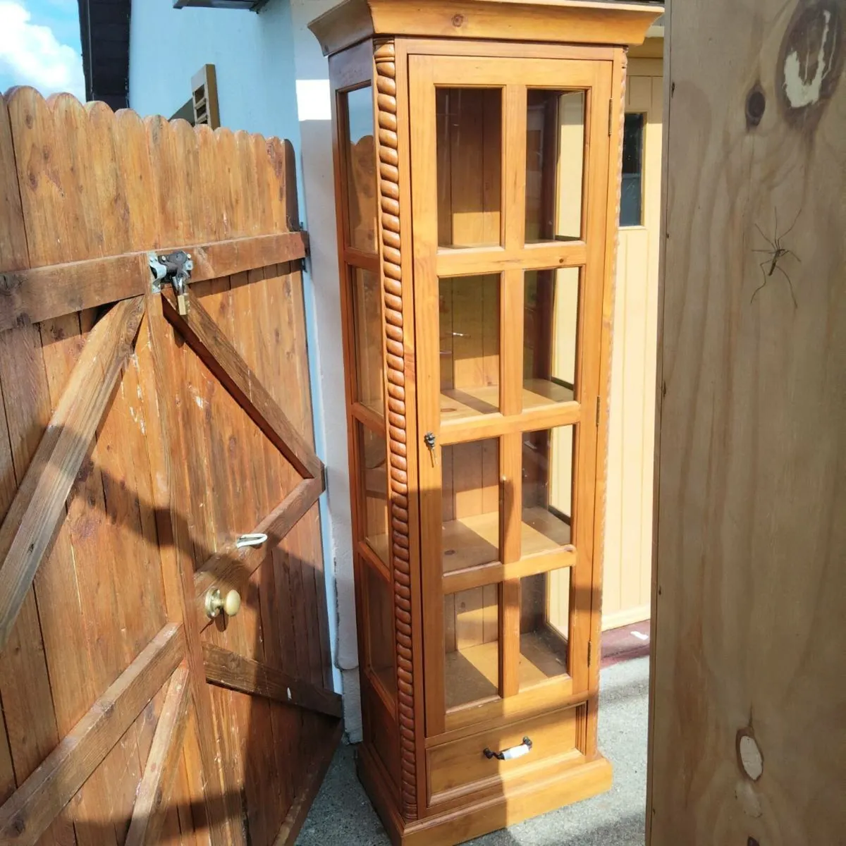 Oak Display Cabinet - Image 1