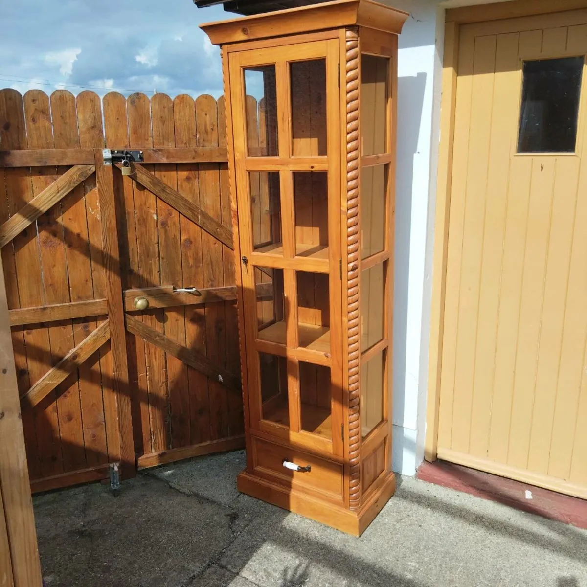 Oak Display Cabinet - Image 2