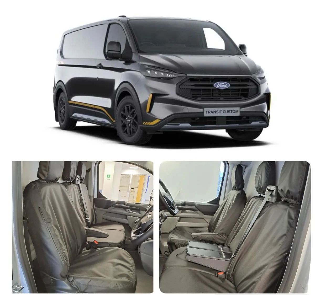 FORD TRANSIT CUSTOM HEAVY DUTY SEAT COVERS 2025- - Image 1