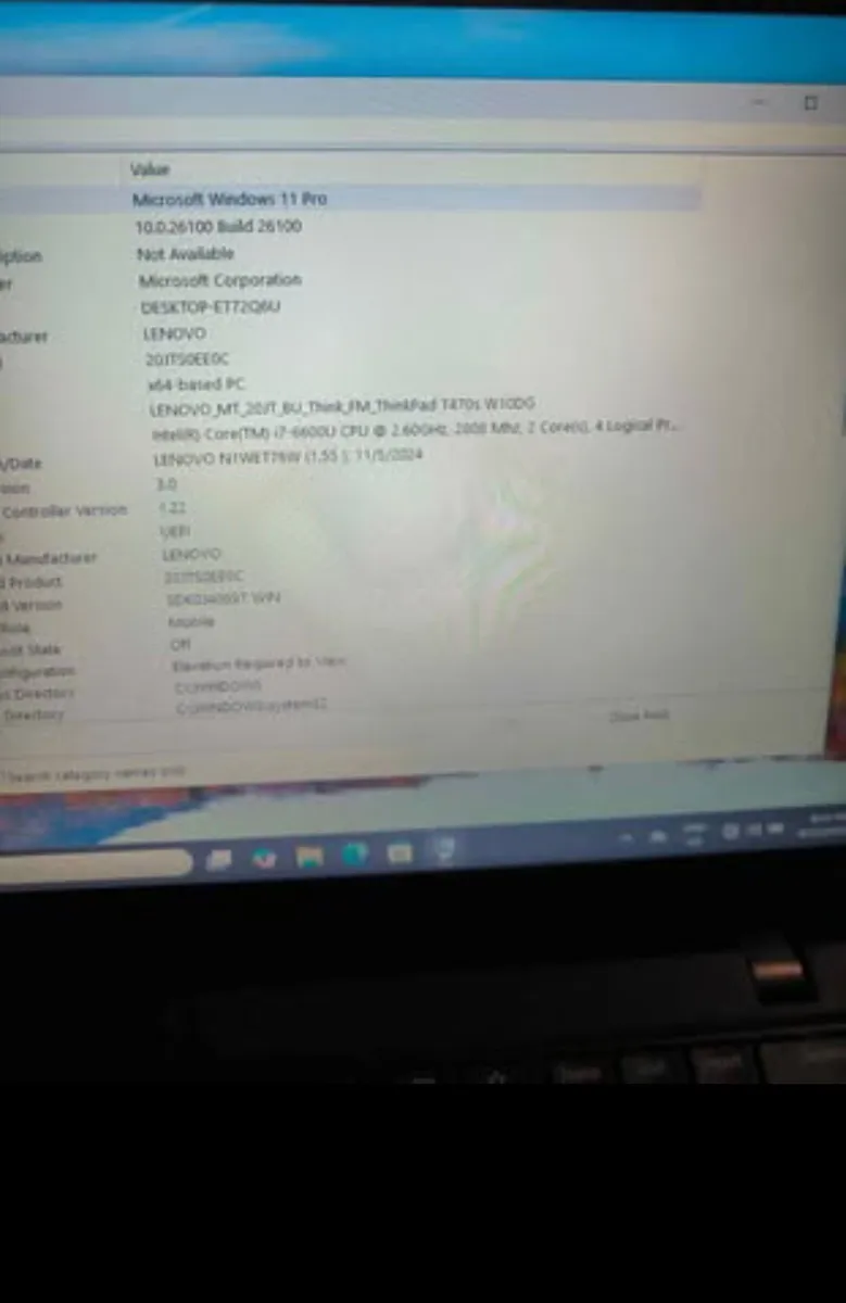 Lenovo thinkpad T470s - Image 2