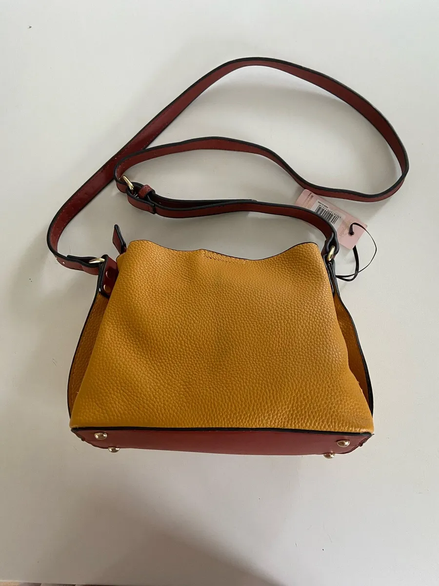 Mustard and Brown Handbag - Image 3