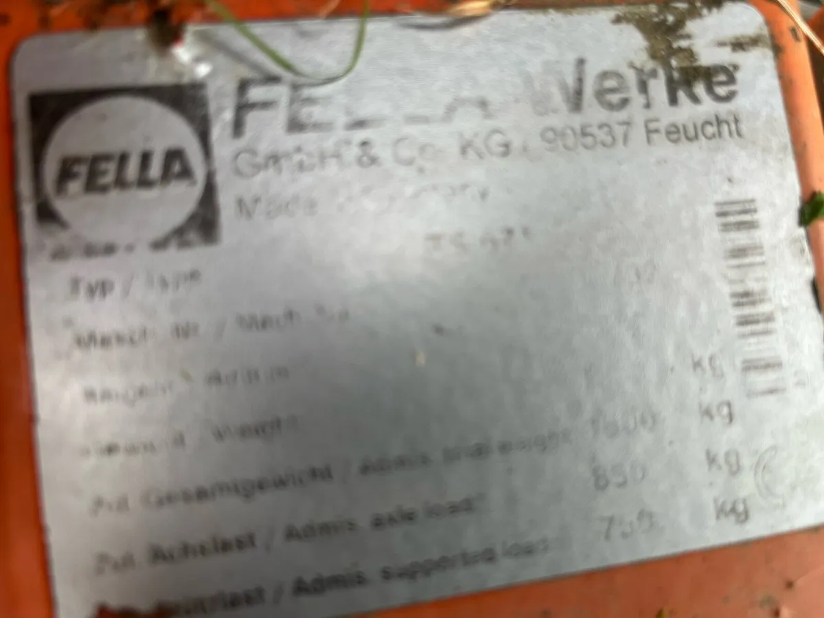 Fella ts671 20ft rake - Image 1
