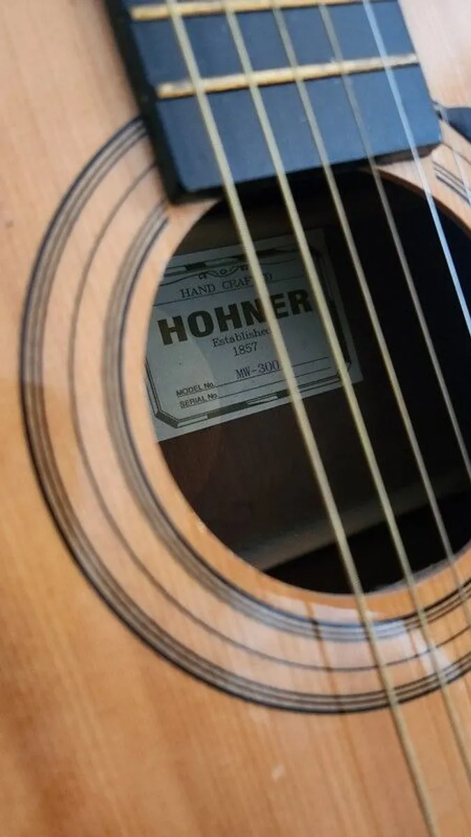 Acoustic guitar (Hohner) 100cm long 38" - Image 2
