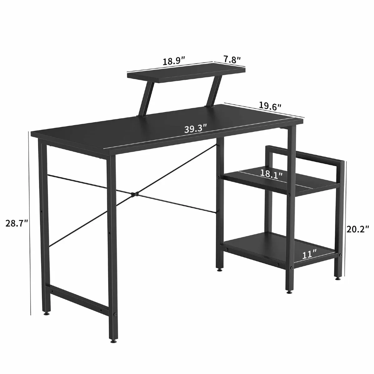 Small Computer Desk 100 x 50 cm Home Office Multip - Image 3