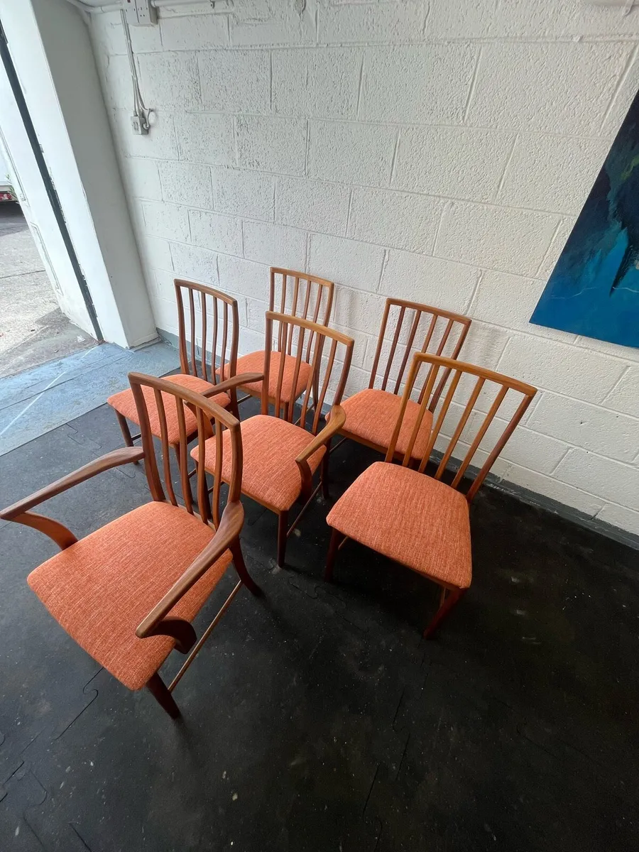 Mid century McIntosh dining chairs - Image 4