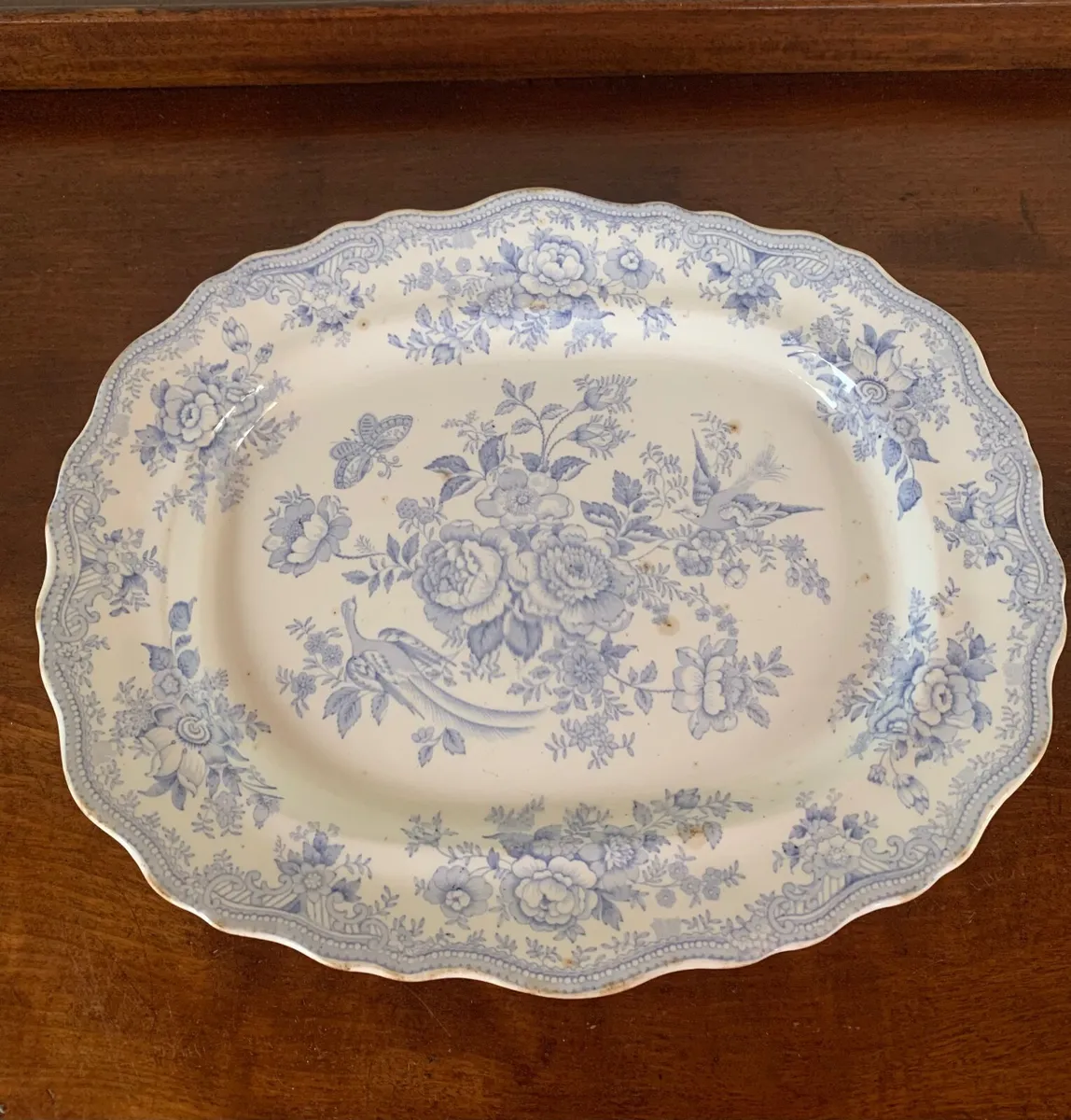 ‘Asiatic Pheasants’ Antique Serving Platter - Image 1