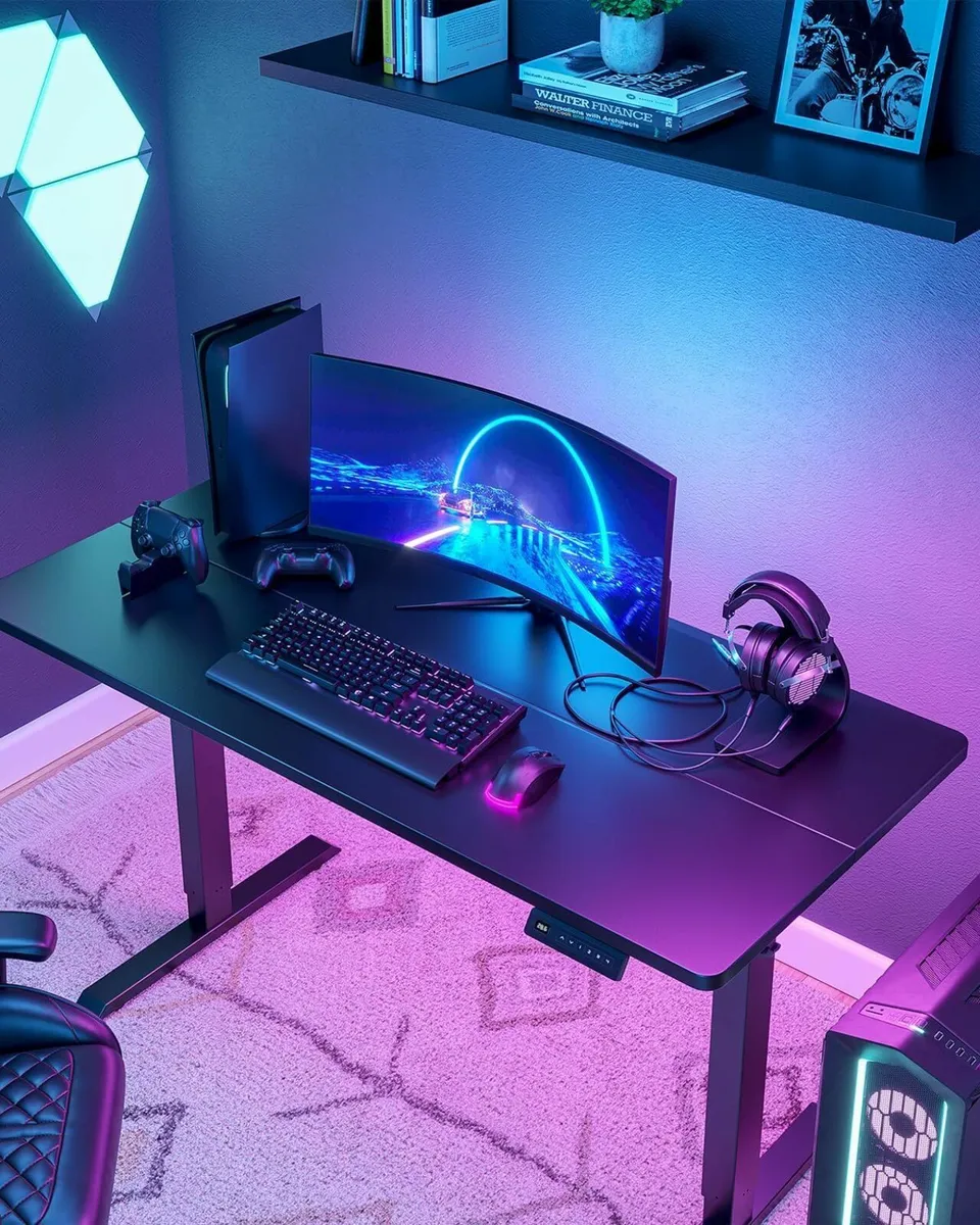Electric Standing Desk For Gaming 100 * 60 cm Heig - Image 2