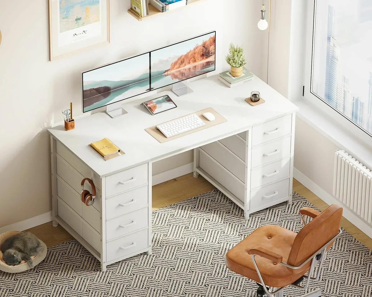 Computer Desk Drawers 120x48cm Modern Office desk - Image 1