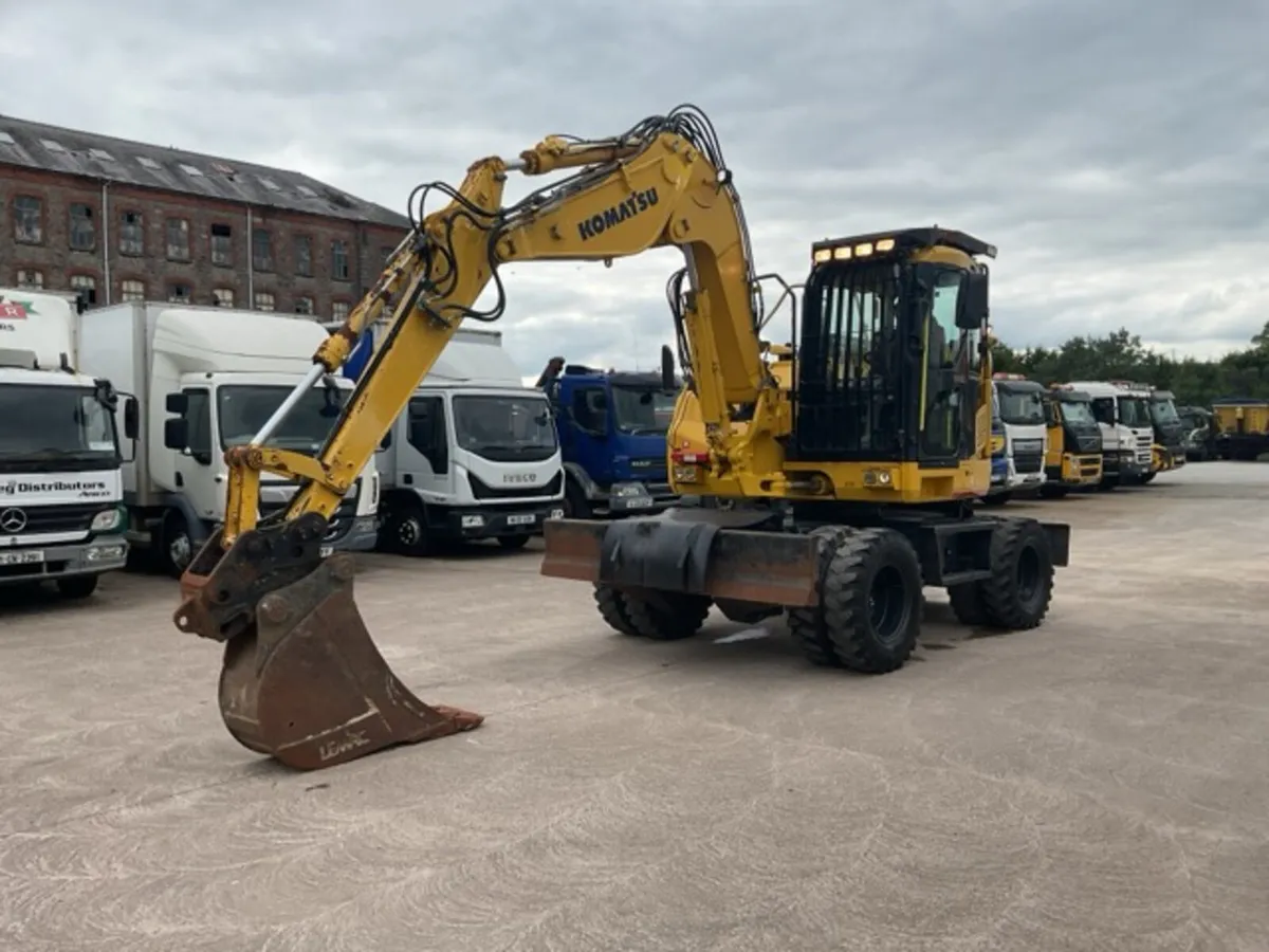 2019 Komatsu PW118MR-11 Wheeled Excavator - Image 1