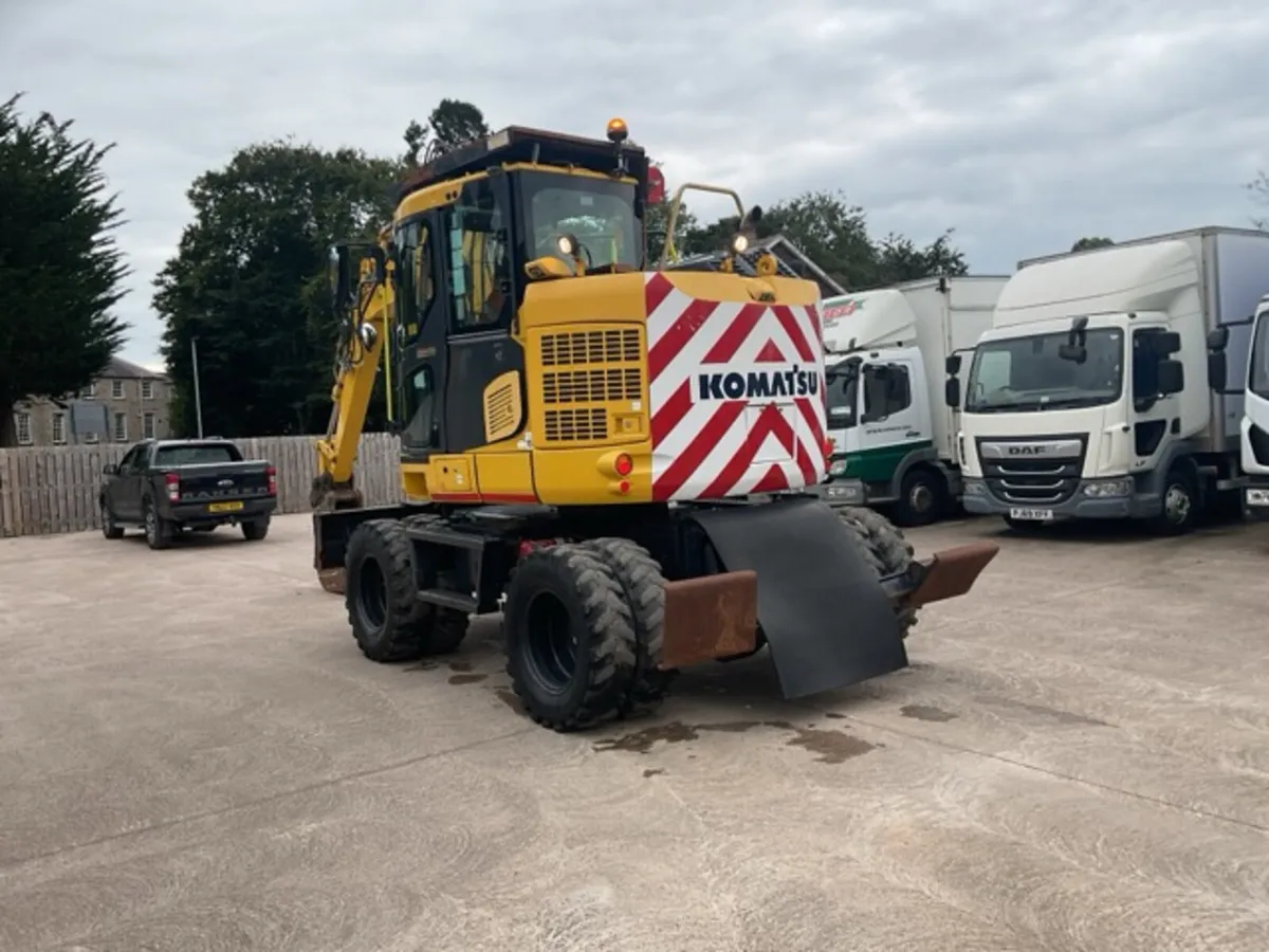 2019 Komatsu PW118MR-11 Wheeled Excavator - Image 3