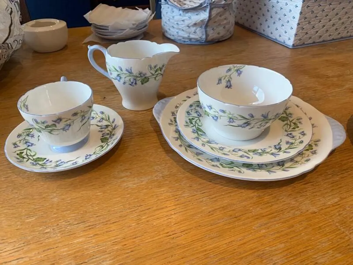 Vintage Shelley Harebell Tea Service for 6 - Image 1