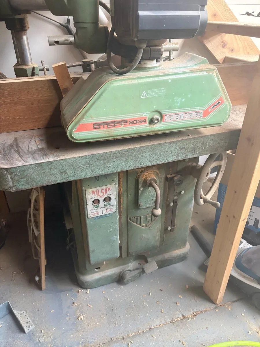 Wilson spindle moulder with maggi feed and tooling - Image 1