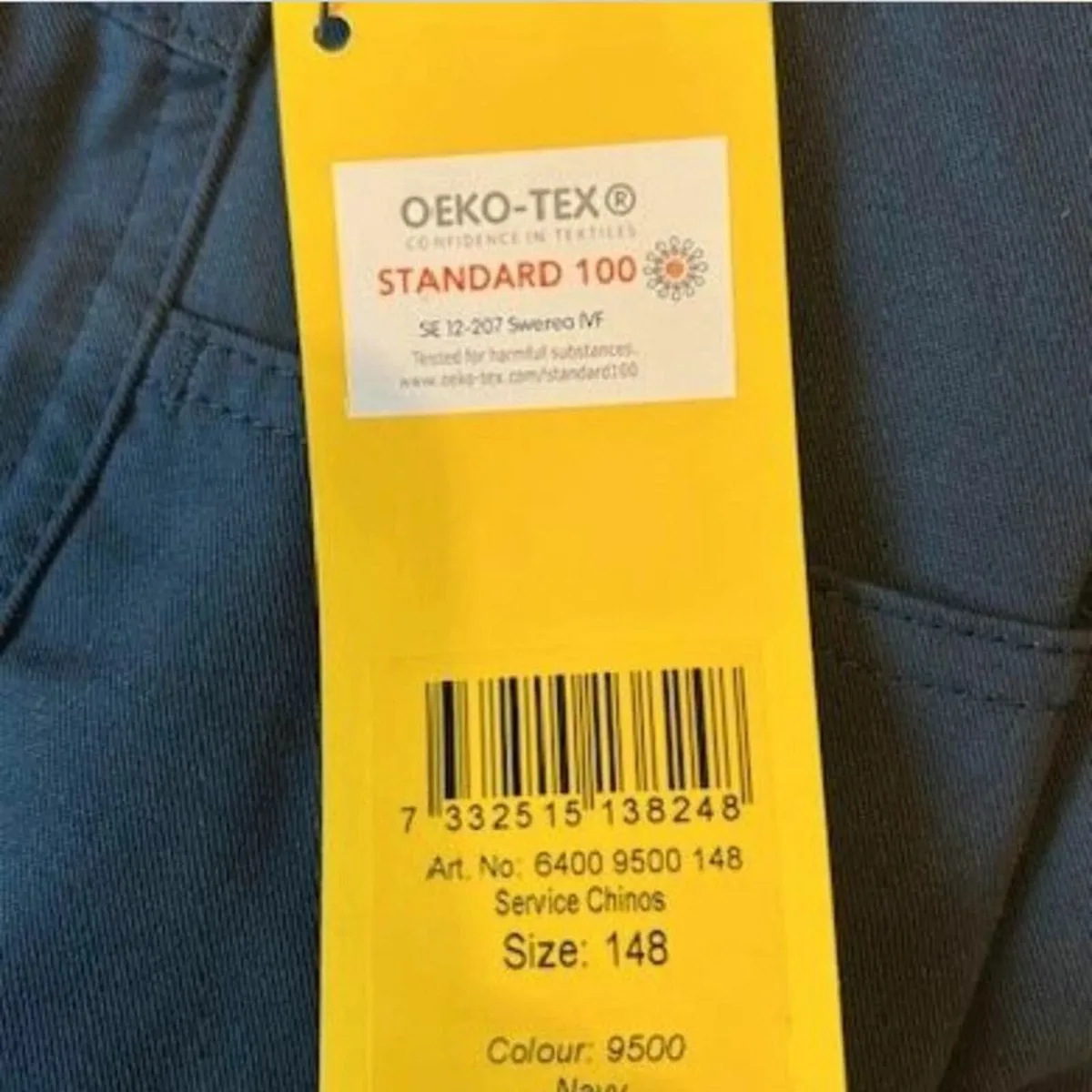 Men's Snickers Navy Chino Workwear Trousers (x2) - Image 2