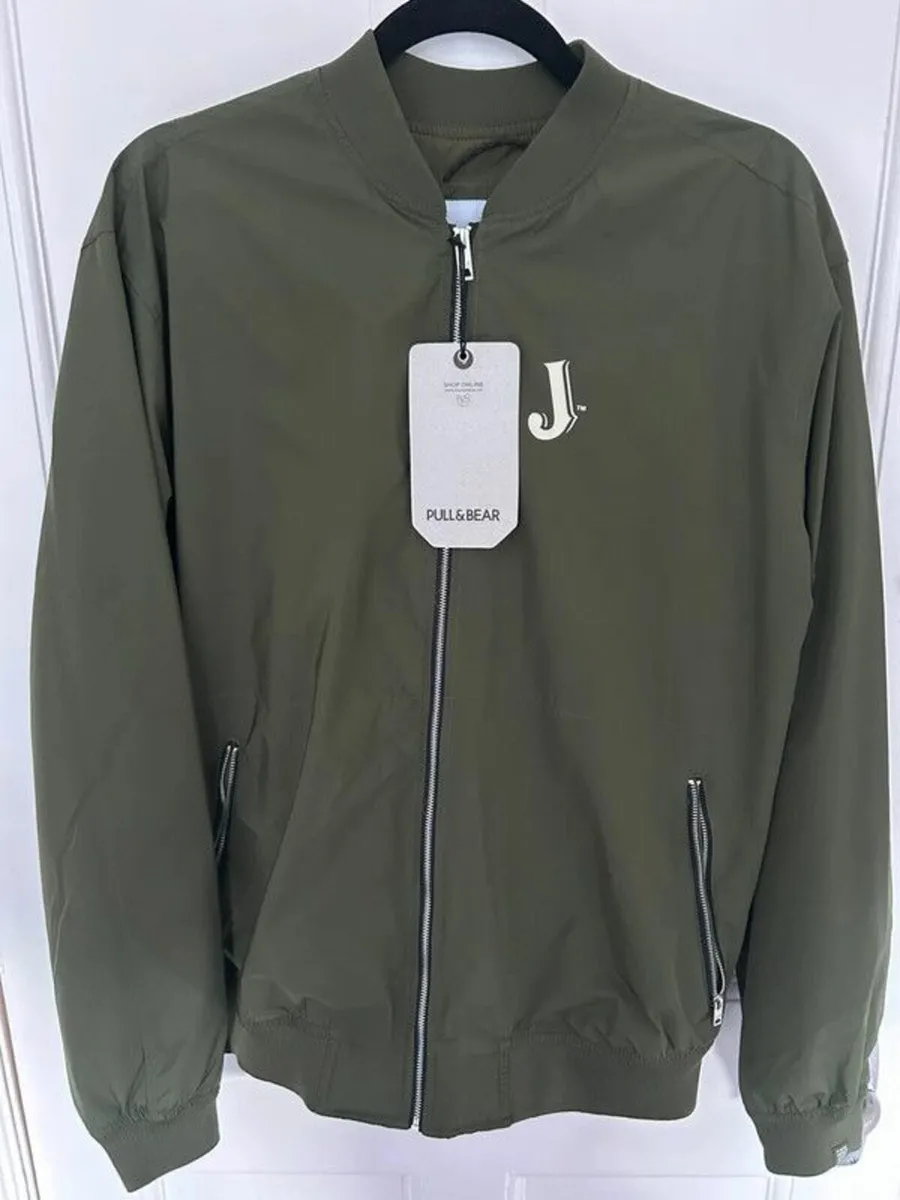Jameson Irish whiskey Pull & Bear Bomber Jacket, M - Image 1