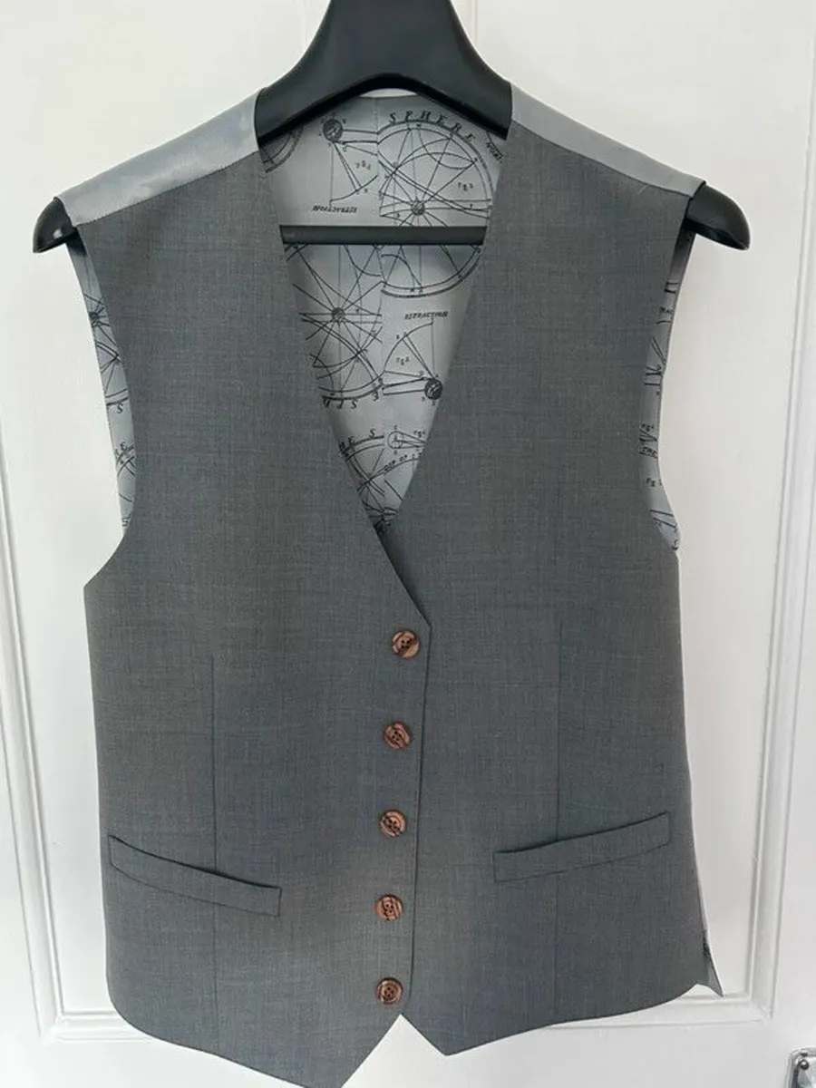 Remis Uomo Grey Waistcoat M/L - Image 1
