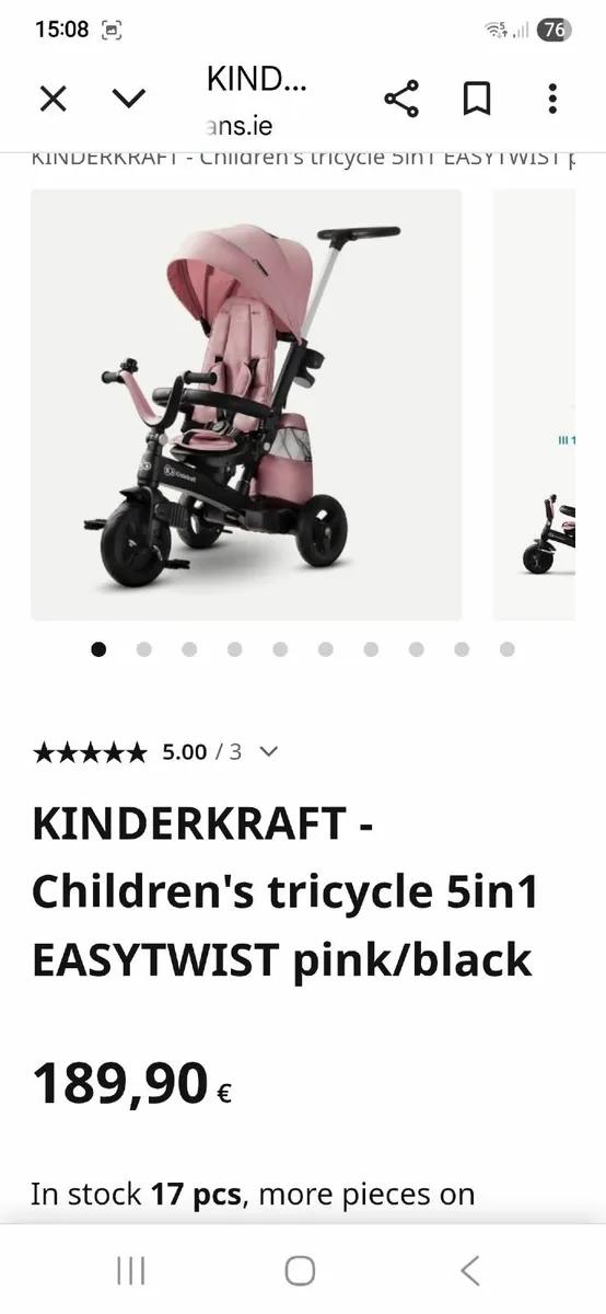 Kinderkraft Trike bike - Image 2