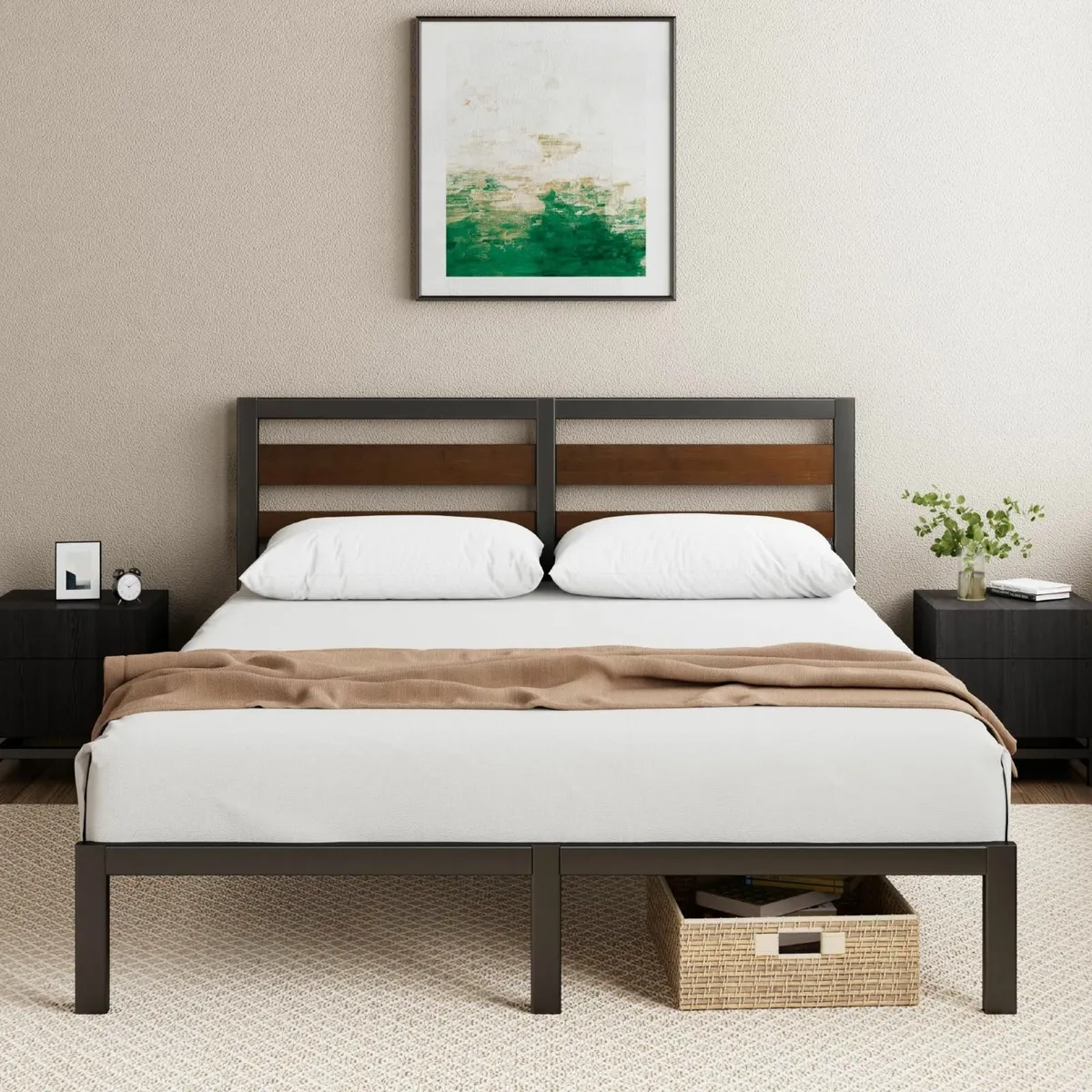 Kai Double Bed Frame 135x190 cm – 80cm Height Sust - Image 1