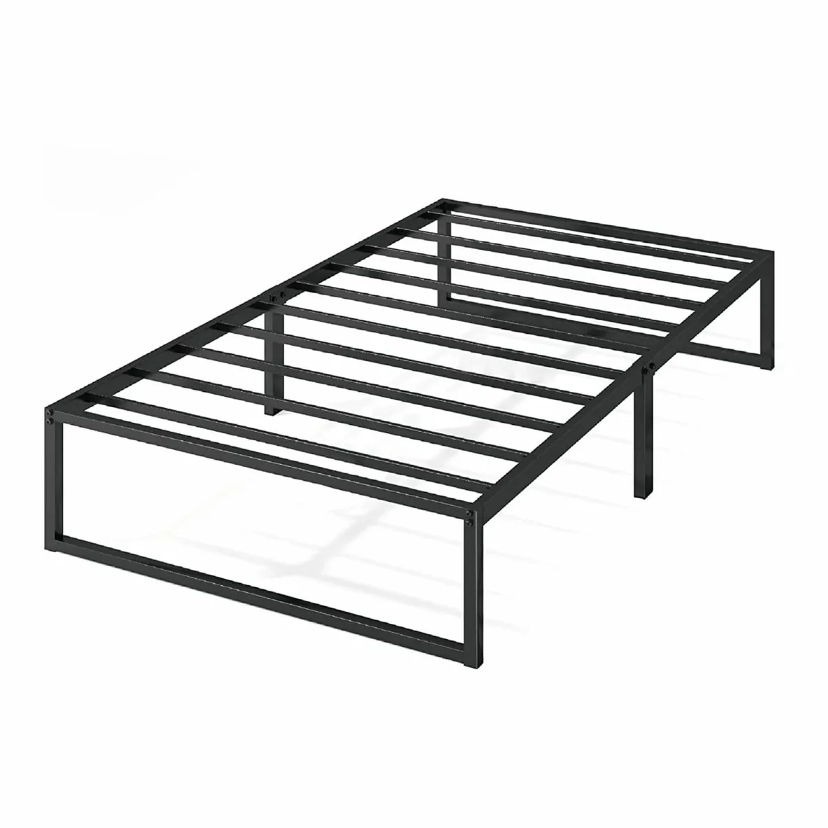 Lorelai Platform Single Bed Frame Black - Includes - Image 1