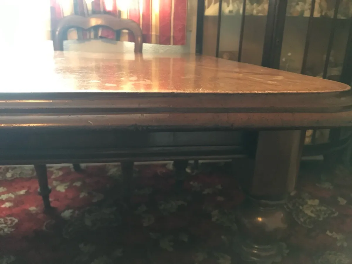 Antique table & furniture - Image 1