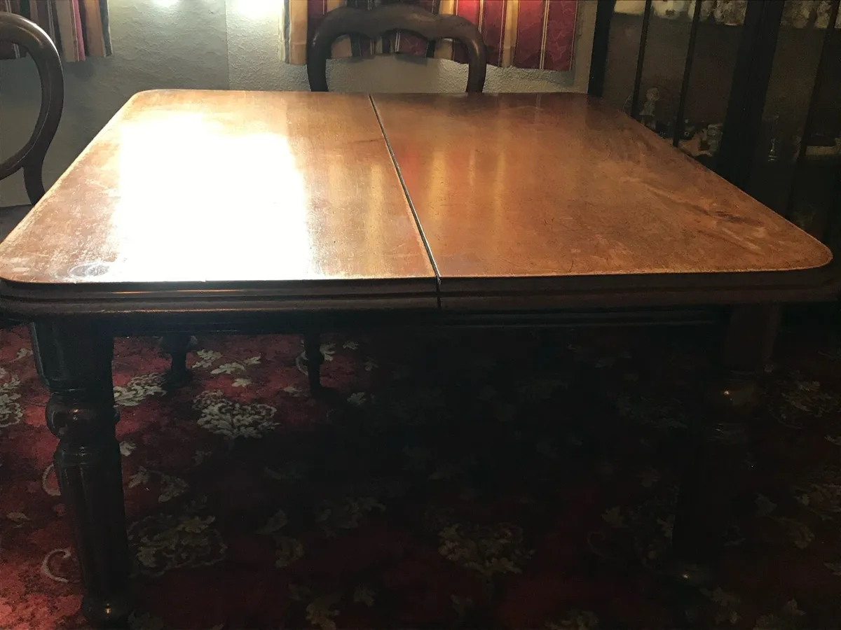 Antique table & furniture - Image 2