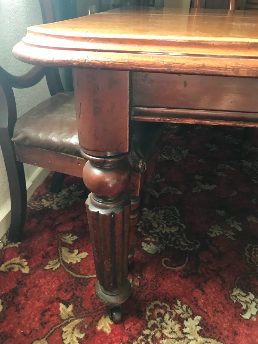 Antique table & furniture - Image 4