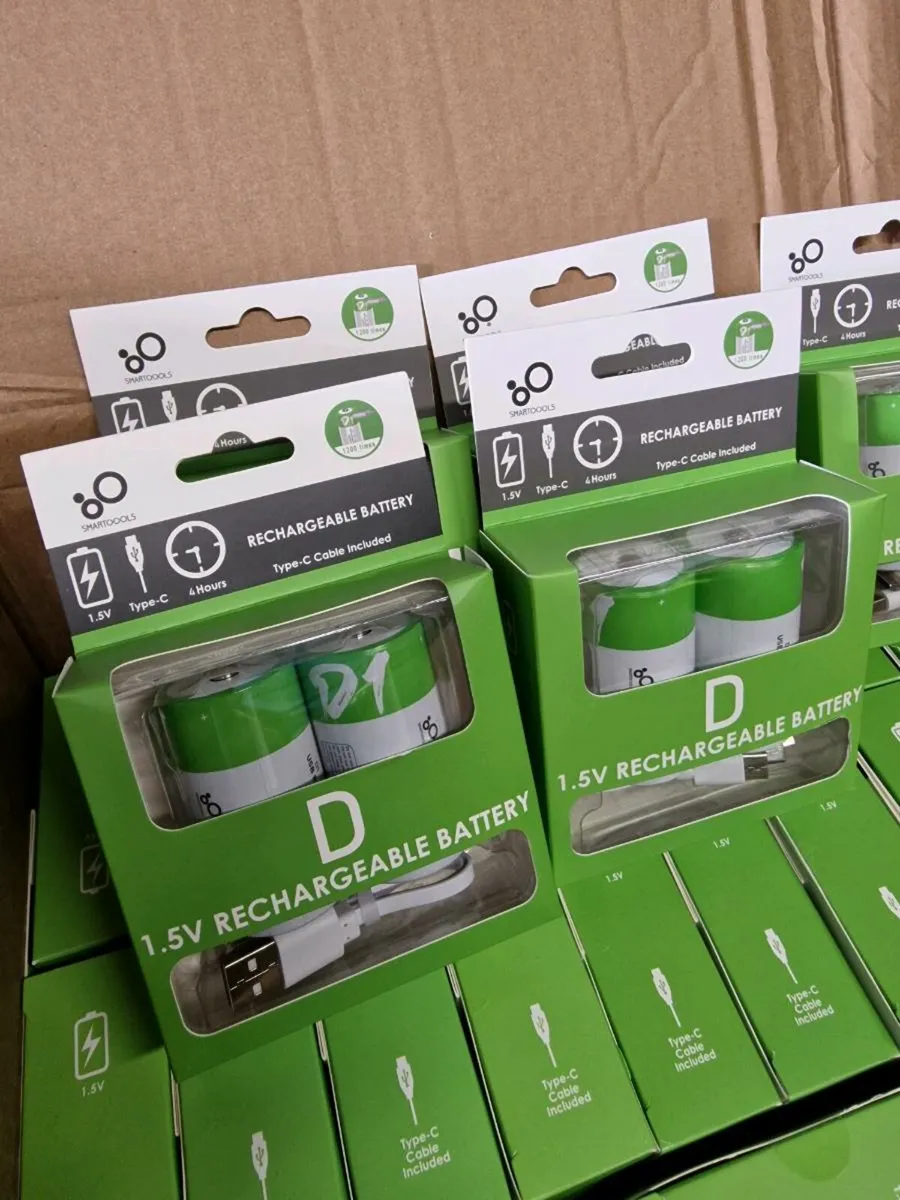 Rechargeable D Batteries USB Bulk Sale - Image 1