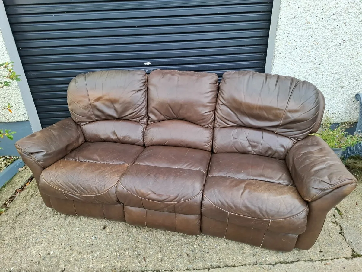3 and 2 recliner sofa - Image 1