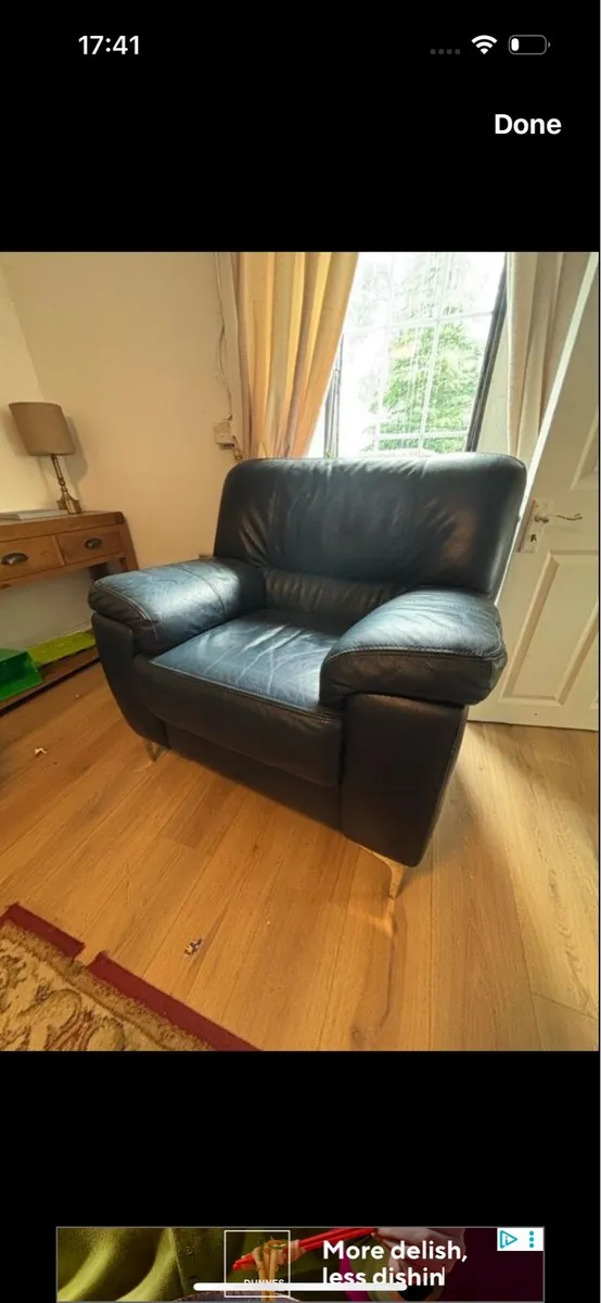 Leather armchairs x2 - Image 4