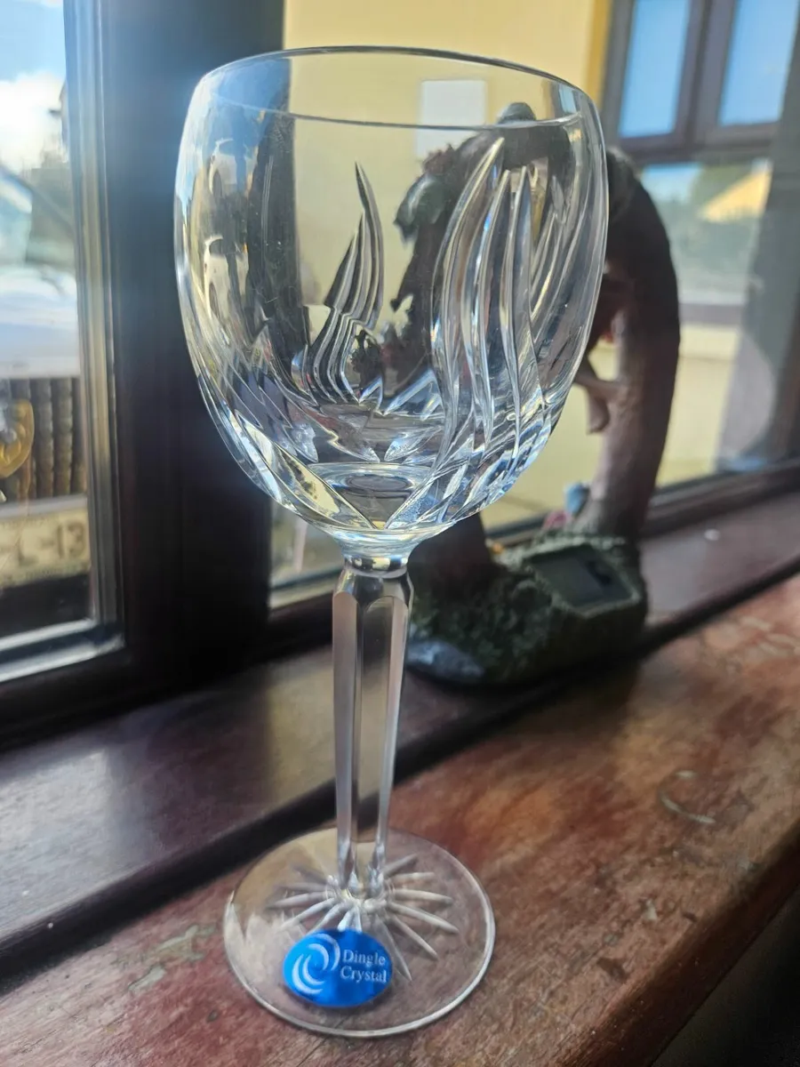 Dingle Crystal Wine Goblets - Image 1