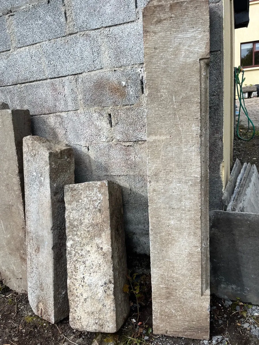 Limestone fireplace Head circa 1850 - Image 2