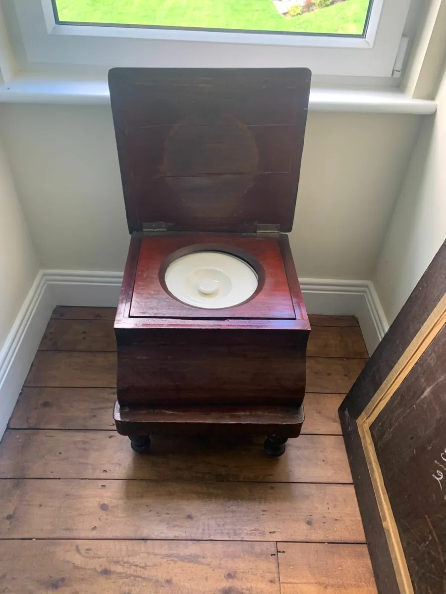 Victorian Children’s Commode – with ceramic pot - Image 2