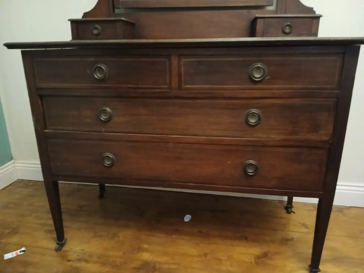 Chest of drawers with mirror - Image 3