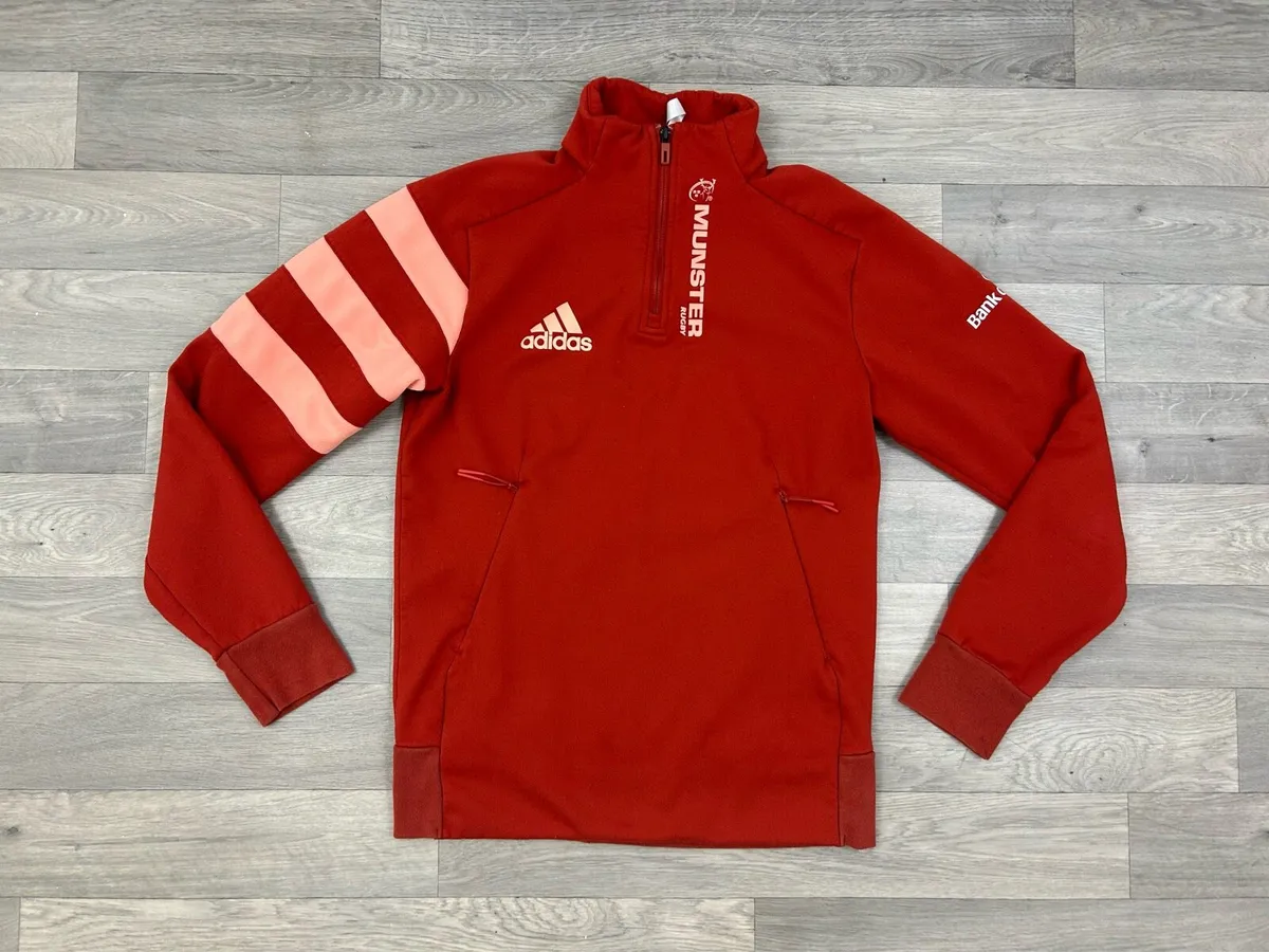 Adidas Munster Rugby Half Zip Jumper Mens Medium - Image 1